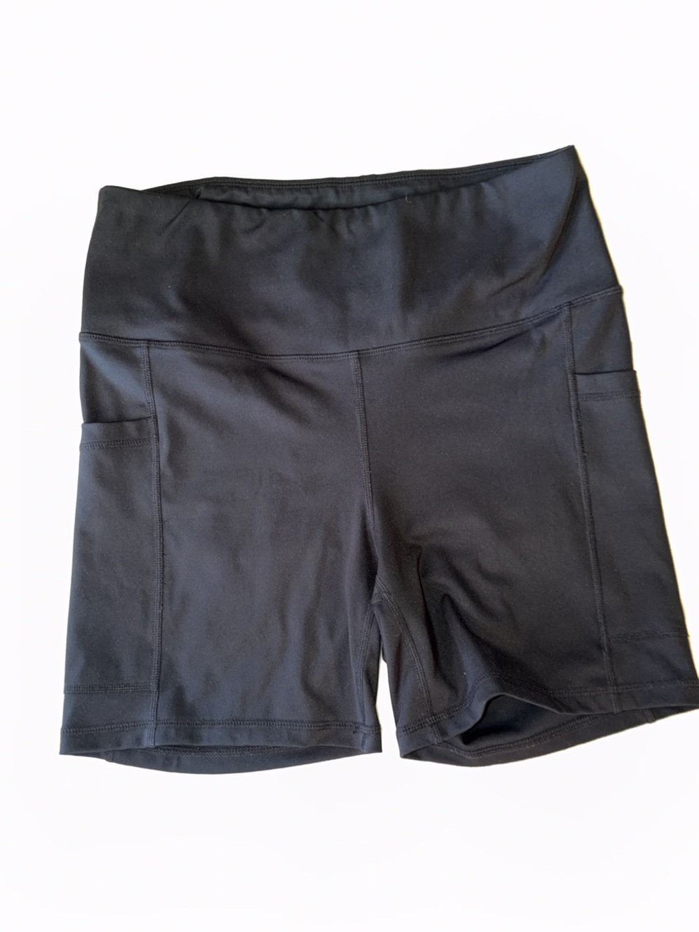 High-Rise Black Bike Shorts